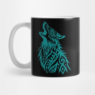 Mystic Tribal Wolf Mug